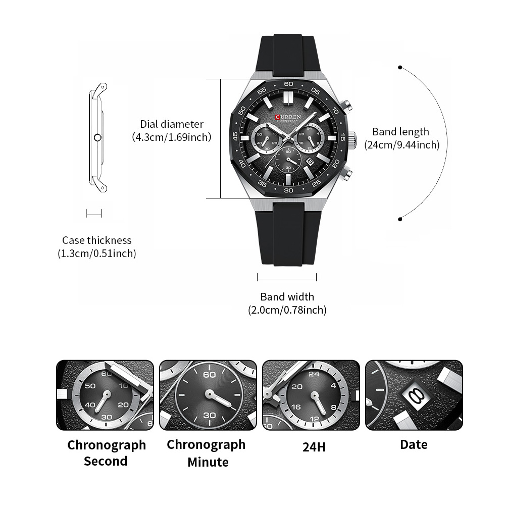 CURREN Fashion Casual Men Spor - Watch Accessories review and price