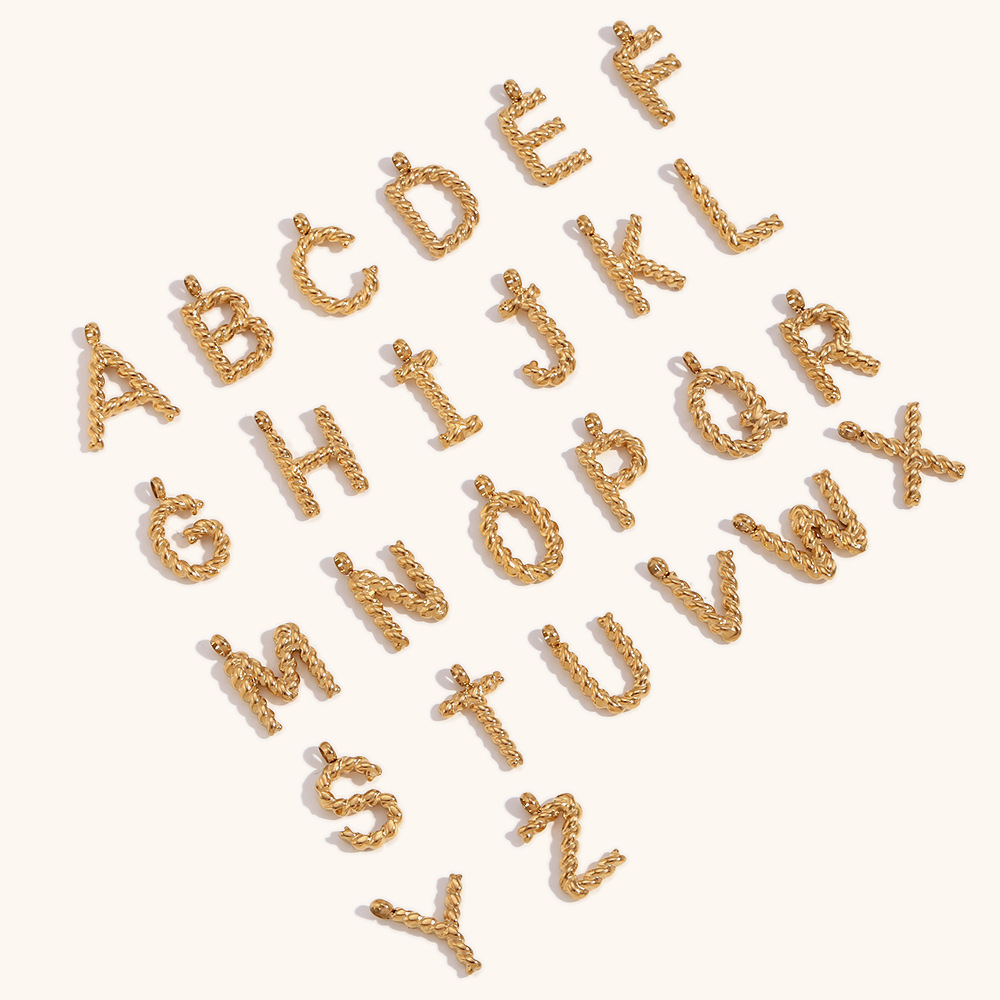 Personalized 3d Letter Necklac - Initial Letter Necklace 18K Gold review and price