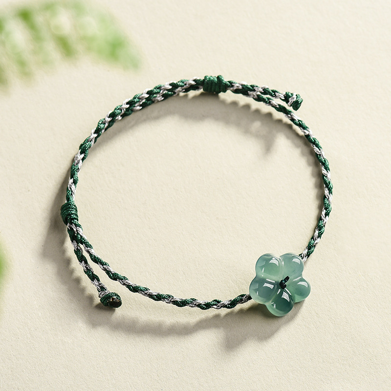 Burmese Jadeite Flower Bracele - Bracelets review and price