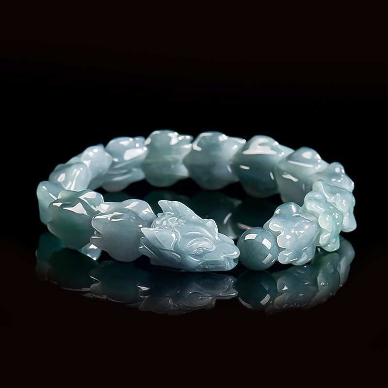 Blue Burmese Jadeite Dragon Br - Bracelets review and price