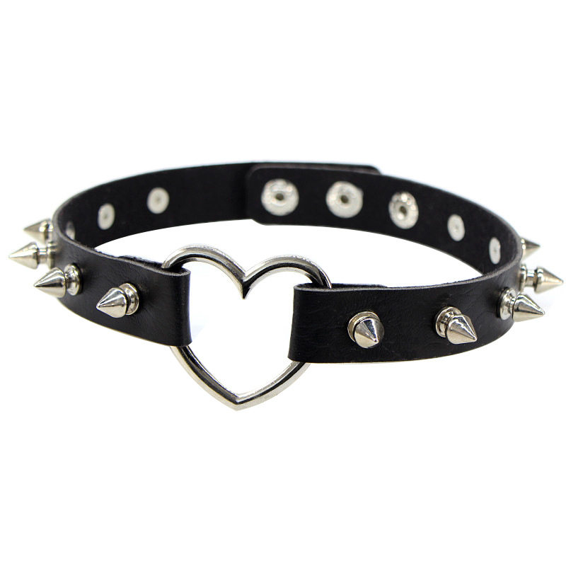 Sexy Spike Punk Collar Leather - Goth Punk Spike Choker review and price