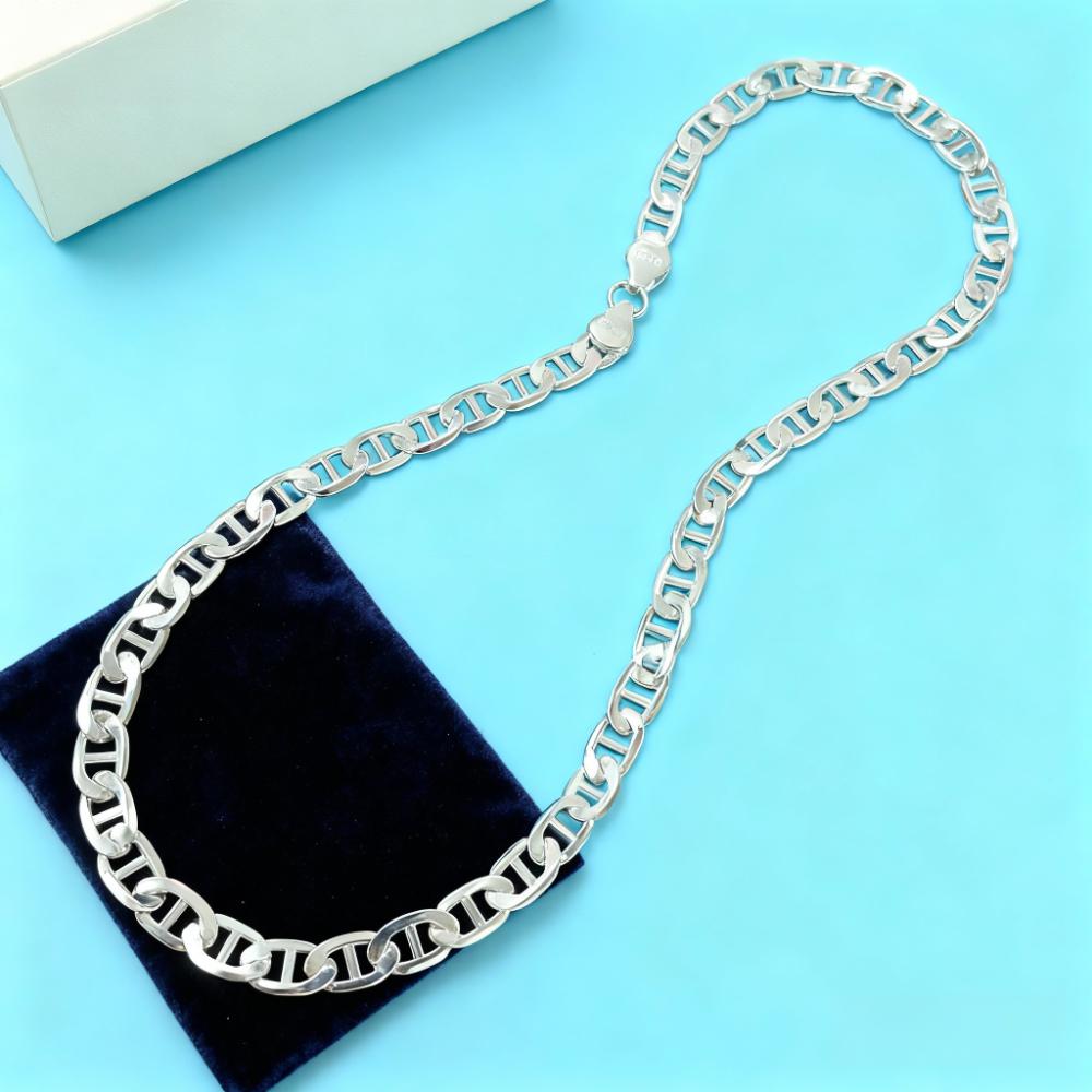 925 Sterling Silver Necklace c - Cuban Link Chain 12Mm review and price
