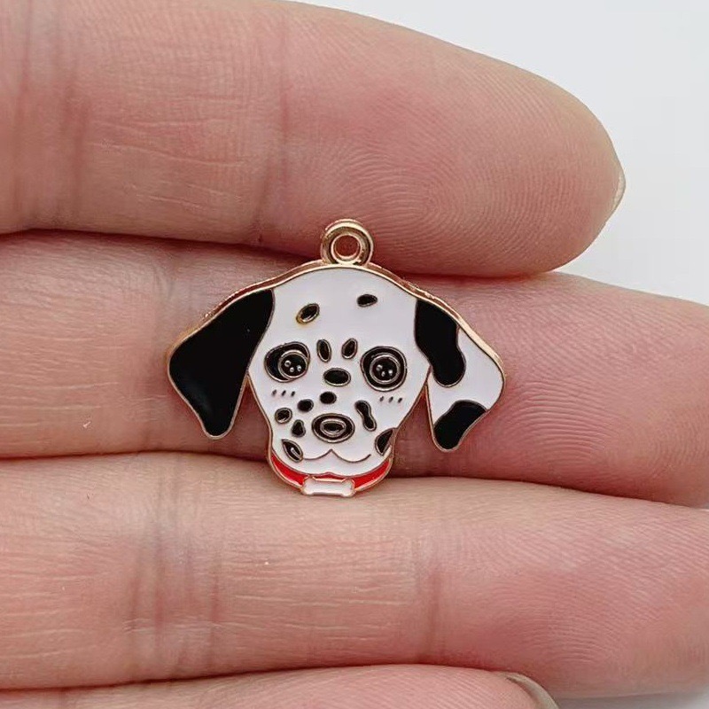 12pcs cartoon pet spotted dog  - Earrings review and price