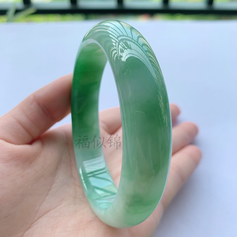 Old Mine Icy Jadeite Bracelet, - Bracelets review and price