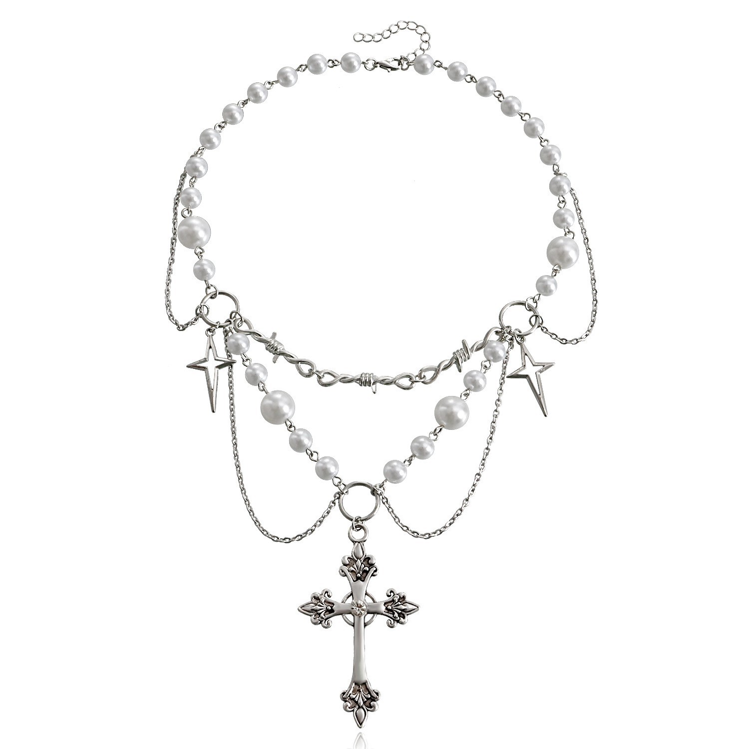 Butterfly Heart Pearls Necklac - Pearl Choker Necklace Vintage review and price