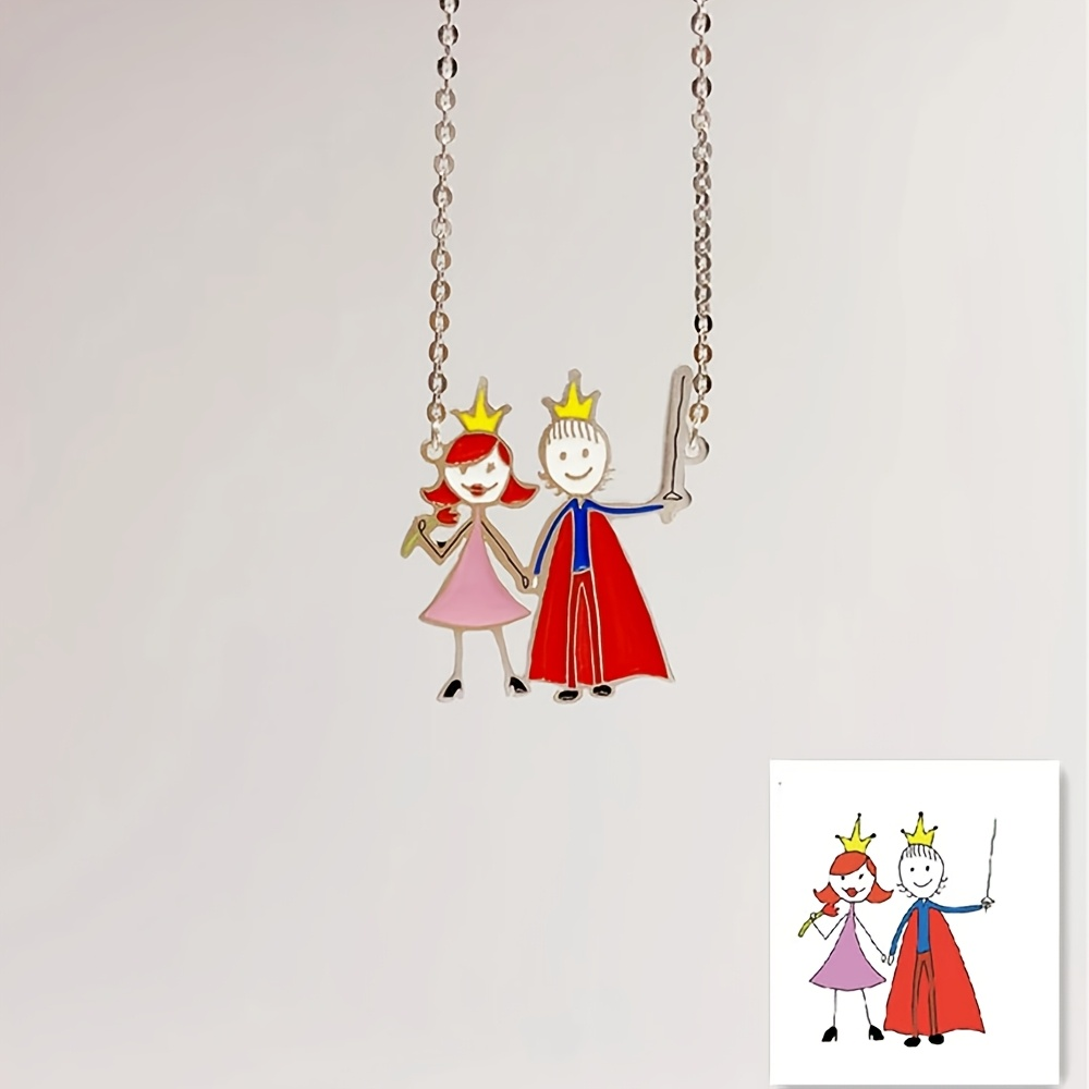 Custom Enamel Pendant Necklace - Custom Name Necklace Stainless Steel review and price