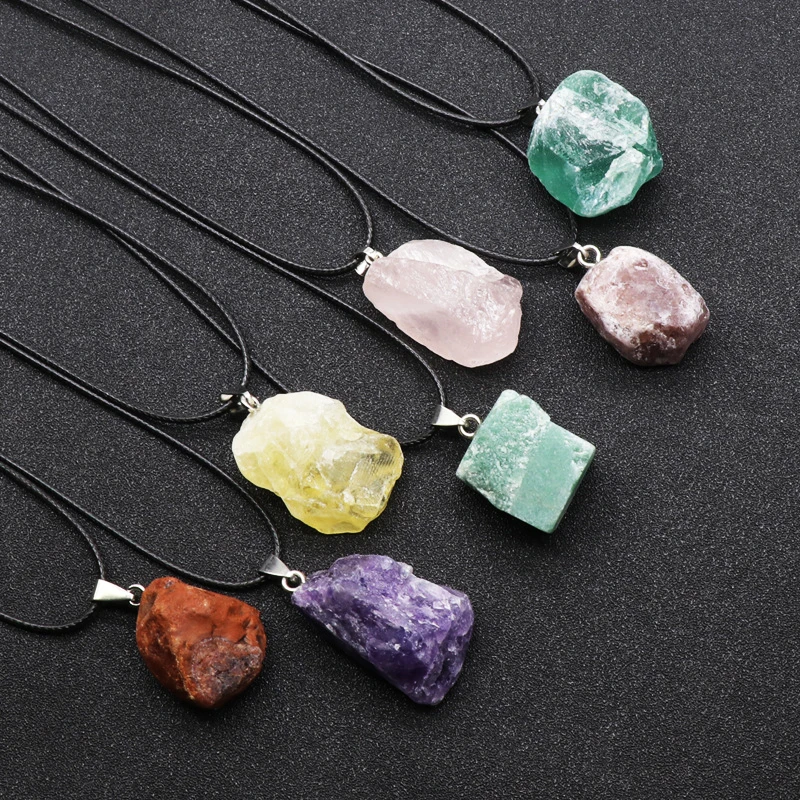 Natural Amethysts Flower Neckl - Crystal Pendant Necklace Natural Stone review and price
